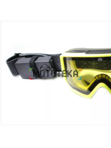 Очки снегоходные AiM (Аим) (PRO) 190-101 Accu Heated Goggles Yellow