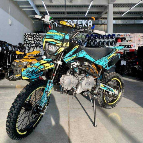 Питбайк Regulmoto (Регулмото) SEVEN 49cc (125) чёрный/жёлтый/синий