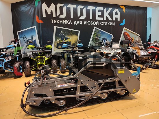 Мини-обзор на мотобуксировщик Тофалар ТУНДРА Long Толкач 600, 20 л.с., с реверсом, с электростартером, с подогревом, катковая