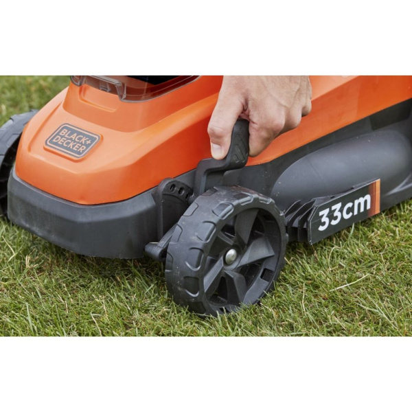 Газонокосилка аккумуляторная BLACK+DECKER (Блек + Декер) BCMW3318N, 2х18 Вольт, с 2-мя аккумуляторами и ЗУ | Мототека