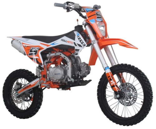 Питбайк Regulmoto (Регулмото) FIVE EA (полуавтомат КПП) оранжевый/белый фото 12 Питбайк Regulmoto (Регулмото) FIVE EA (полуавтомат КПП) оранжевый/белый фото 12