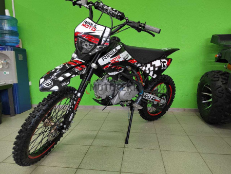 Питбайк Regulmoto (Регулмото) SEVEN MEDALIST 49cc (140) 19/16 чёрный/белый - купить с доставкой, по выгодной цене в интернет-магазине Мототека