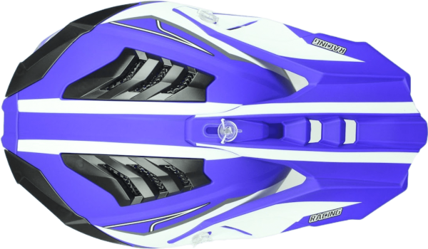 Шлем мото кроссовый Helmet TQ 602 фиолетовый/белый XL | Мототека