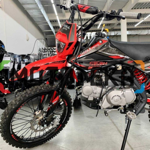 Питбайк Regulmoto (Регулмото) SEVEN MEDALIST PRO 49cc (150) 19/16 чёрный/красный фото 12