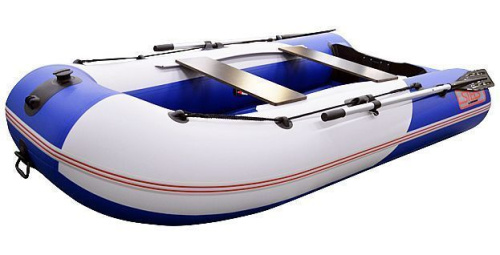 Лодка ПВХ Hunterboat Стелс 275 АЭРО синий/белый фото 4