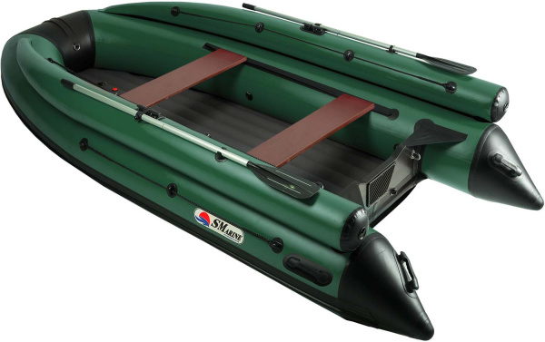 Лодка ПВХ SMarine (Смарин) AIR FBMAX - 380 (зелёный/чёрный) | Мототека