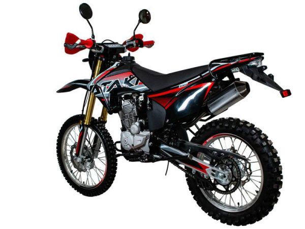 Мотоцикл кроссовый / эндуро ATAKI (Атаки) S003 300 (4T 175FMM) 21/18 (2024 г.) красный с ПТС | Мототека