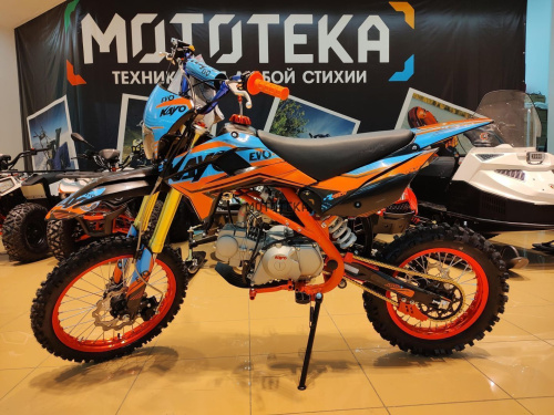 Питбайк KAYO (Кайо) EVOLUTION K125EM 17/14 KRZ (механ. сцепл., эл. стартер 2024 г.) Питбайк KAYO (Кайо) EVOLUTION K125EM 17/14 KRZ (механ. сцепл., эл. стартер 2024 г.)