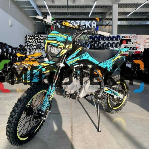 Питбайк Regulmoto (Регулмото) SEVEN 49cc (125) чёрный/жёлтый/синий фото 7