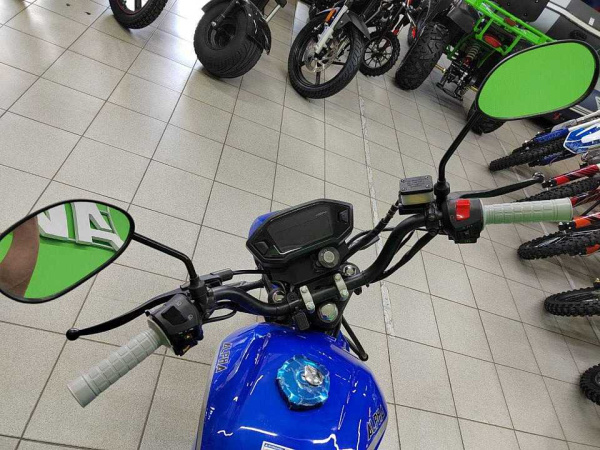 Мопед ROCKOT (Рокот) ALPHA OFFROAD M - 11 LUX+ (LED) синий глянцевый | Мототека