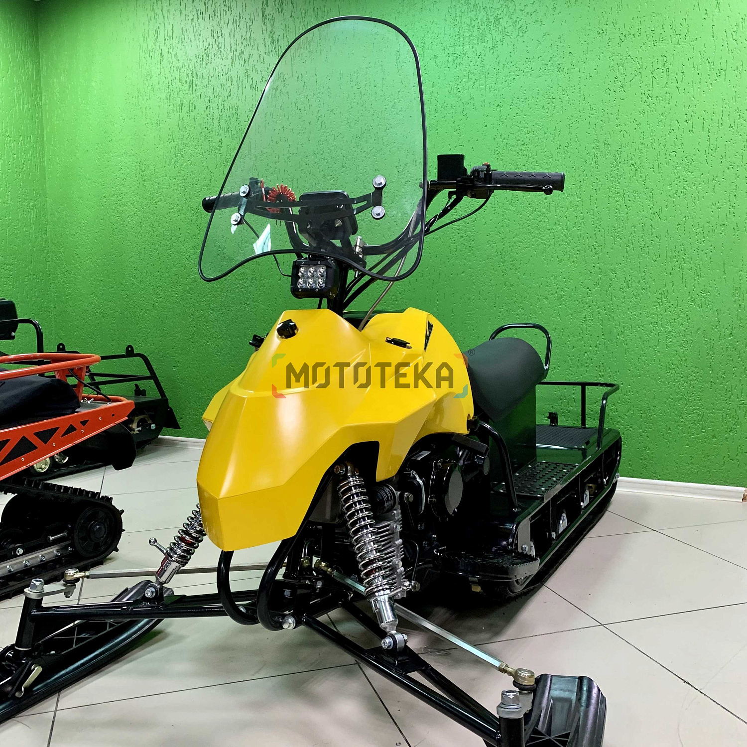 Снегоход Лидер Альфа 2 150 желтый (машинокомплект)