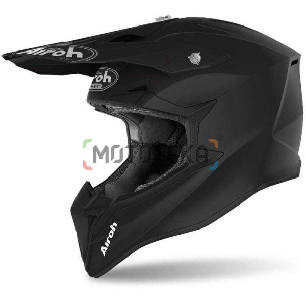 Шлем мото кроссовый Airoh (Айрох) WRAAAP COLOR Black Matt S