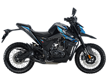 Мотоцикл дорожный Zontes (Зонтес) ZT200 - U1 (4T ZT163ML EFI) 17/17 (2025 г.) чёрный/синий с ПТС