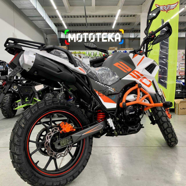 Мотоцикл дорожный ROCKOT (Рокот) HOUND (Хаунд) 250 171YMM белый/чёрный/оранжевый с ЭПТС | Мототека