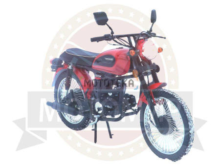 Мопед Мотомир VEGA 49.9 (110) красный/чёрный - купить с доставкой, по выгодной цене в интернет-магазине Мототека