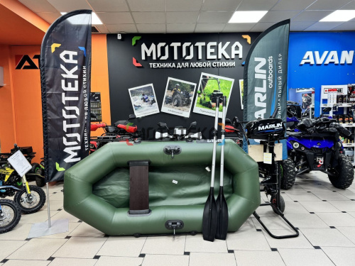 Лодка ПВХ Аква Оптима 210 зелёный фото 4
