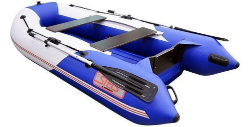 Лодка ПВХ Hunterboat Стелс 275 АЭРО синий/белый фото 6