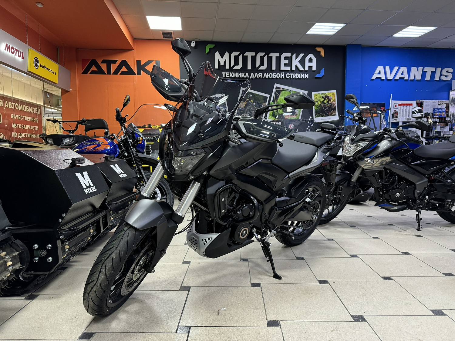 Мотоцикл дорожный BAJAJ (Баджадж) Dominar 400UG Touring чёрный с ПТС