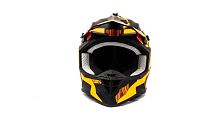 Шлем мото кроссовый GTX 633 (XL) #5 BLACK/FLUO ORANGE