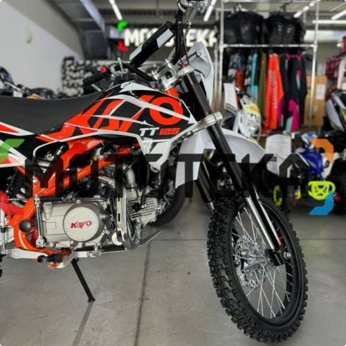 Питбайк KAYO (Кайо) BASIC K125EM 17/14 KRZ (механ. сцепл., эл. стартер 2024 г.) фото 6 Питбайк KAYO (Кайо) BASIC K125EM 17/14 KRZ (механ. сцепл., эл. стартер 2024 г.) фото 6