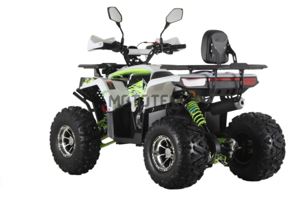 Квадроцикл детский Мотомир ATV ARMIS 125 белый/зелёный (машинокомплект) | Мототека