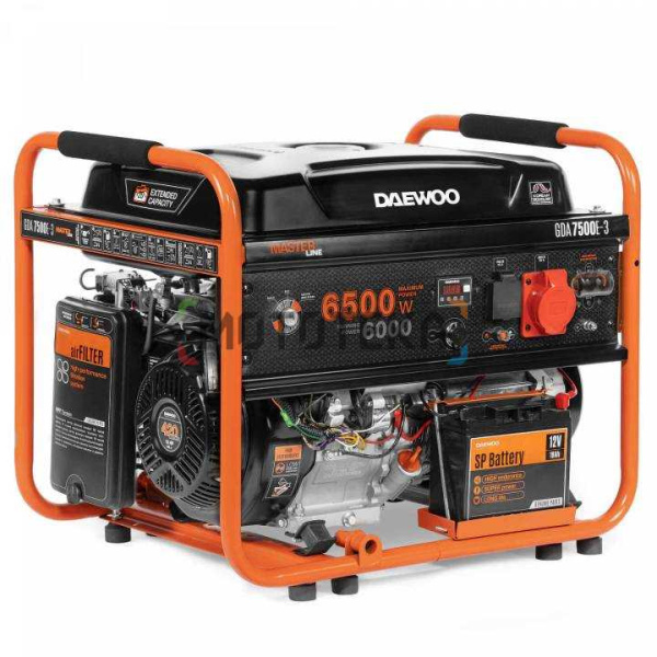 Электрогенератор бензиновый Daewoo (Дэу) GDA 7500E - 3