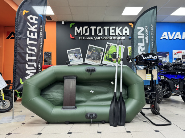 Лодка ПВХ Аква Оптима 210 зелёный в магазине Мототека по цене 12 240 ₽