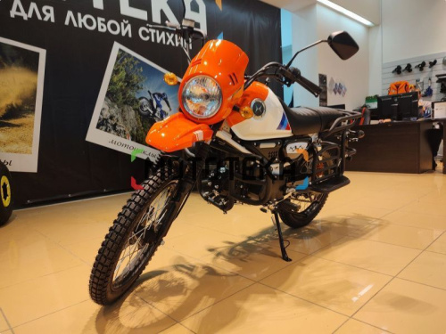 Мопед Мотомир COLT SCRAMBLER оранжевый/белый фото 10