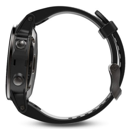 Часы Garmin (Гармин) FENIX 5S SAPPHIRE черные с черным ремешком - купить с доставкой, по выгодной цене в интернет-магазине Мототека