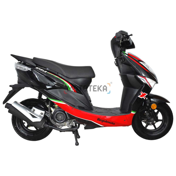 Скутер Regulmoto (Регулмото) EAGLE 50 (LJ50QT - 3L) чёрный/красный | Мототека