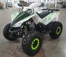 Квадроцикл детский Мотомир ATV Sporty белый/зелёный (машинокомплект)