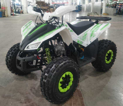 Квадроцикл детский Мотомир ATV Sporty белый/зелёный (машинокомплект)