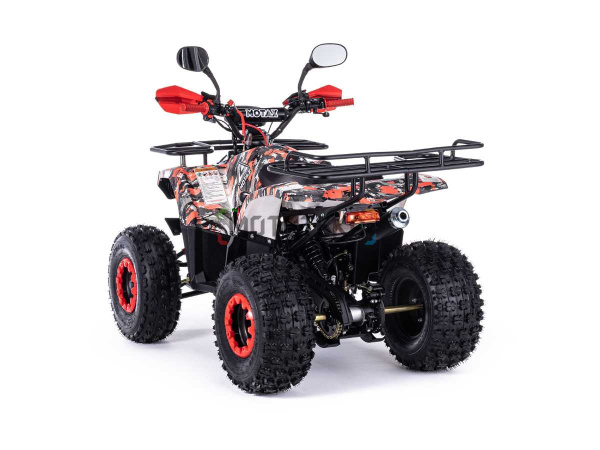Квадроцикл детский Motax (Мотакс) ATV Grizlik Super LUX 125 красный камуфляж (машинокомплект) | Мототека
