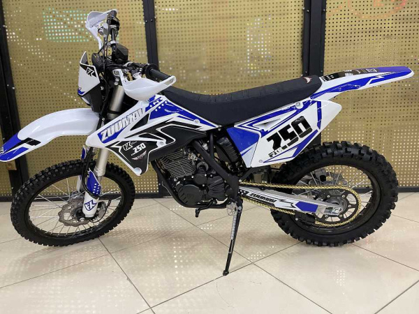 Мотоцикл кроссовый / эндуро Zuumav (Зуумав) FX X7 FXR белый/синий | Мототека