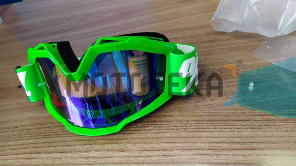 Мотоочки кроссовые 100% Strata (Страта) MX Replica GREEN (ЗЕЛЁНЫЕ)
