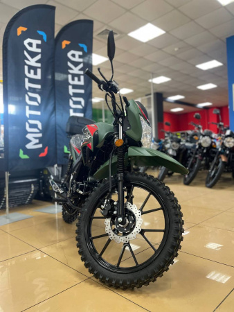 Мопед FXMOTO (ФХМото) RUNNER OFF ROAD 50 (125) военный зелёный - купить с доставкой, по выгодной цене в интернет-магазине Мототека