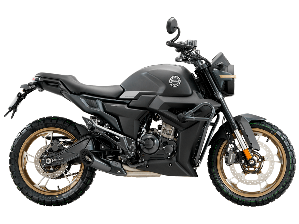 Мотоцикл дорожный ZONTES (Зонтес) ZT125 - G1 (4T ZT152MI EFI) 17/17 (2024 г.) чёрный/золотой с ПТС | Мототека