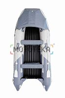 Лодка ПВХ GLADIATOR (Гладиатор) E 420 PRO светло-серый/тёмно-серый
