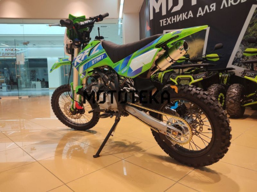 Питбайк Apollo (Аполло) RFZ Start 125 LE с фарой и электростартером 17/14 зелёный фото 13