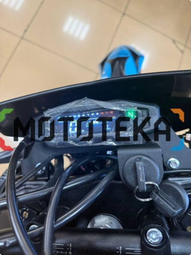 Мотоцикл кроссовый / эндуро Regulmoto (Регулмото) ZR PR 300 4 valves 6 Gear чёрный/синий с ПТС фото 4