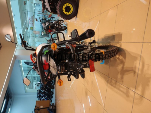 Мопед Мотомир COLT SCRAMBLER оранжевый/белый фото 14