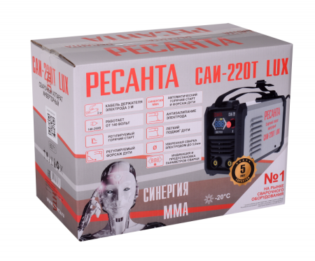 Сварочный аппарат Ресанта САИ - 220T LUX - купить с доставкой, по выгодной цене в интернет-магазине Мототека