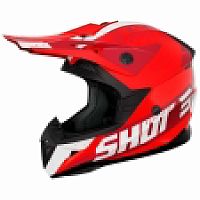 Шлем мото кроссовый SHOT (Шот) PULSE AIRFIT черный/белый/Hi - Vis желтый глянцевый XS