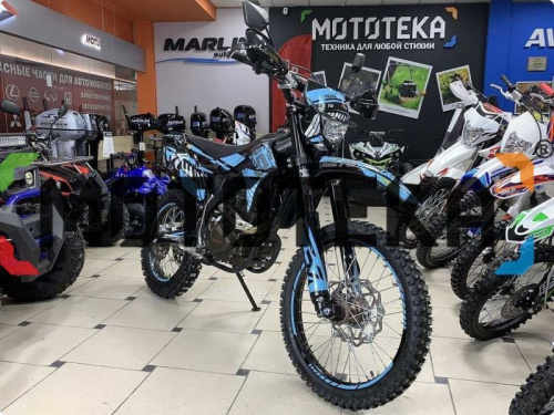 Мотоцикл кроссовый / эндуро Regulmoto (Регулмото) ZR PR 4 valves чёрный/синий с ПТС фото 6