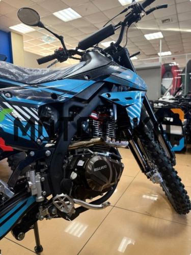 Мотоцикл кроссовый / эндуро Regulmoto (Регулмото) ZR PR 300 4 valves 6 Gear чёрный/синий с ПТС фото 2