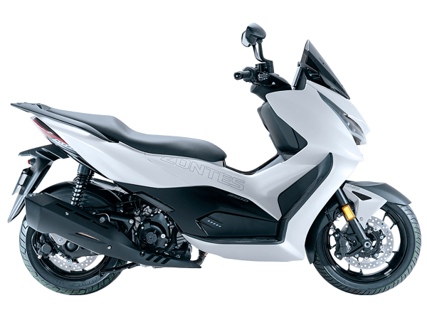 Скутер Zontes (Зонтес) ZT350 - D (ZT1P77MP EFI) 15/14 серебристый с ПТС | Мототека