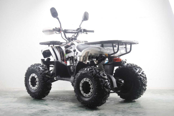 Квадроцикл детский MOTAX (Мотакс) ATV Grizlik Premium 125 белый/серый (машинокомплект) | Мототека