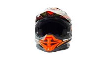 Шлем мото кроссовый HIZER (Хайзер) J6803 (XL) #6 BLACK/ORANGE