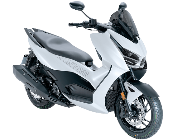 Скутер Zontes (Зонтес) ZT350 - D (ZT1P77MP EFI) 15/14 серебристый с ПТС | Мототека