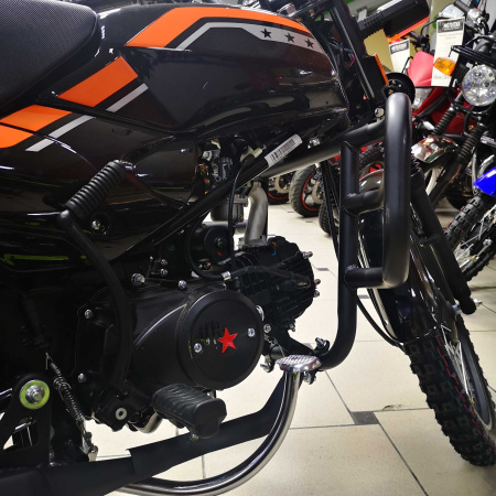 Мопед Мотомир TRICKLER 2 50 (110) чёрный/оранжевый - купить с доставкой, по выгодной цене в интернет-магазине Мототека